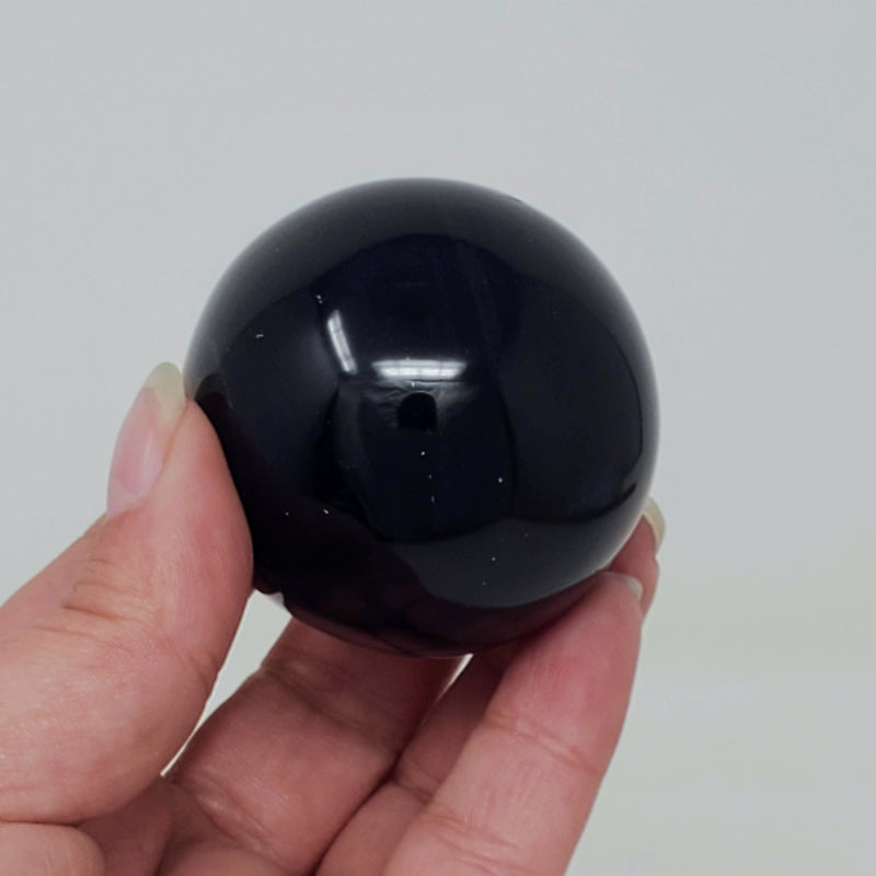 Black Obsidian Spheres - For Protection and Connecting With Your Hidden Wisdom