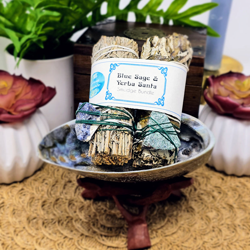 Blue Sage and Yerba Santa Smudge Bundle - For Deeper Protection And Clarity