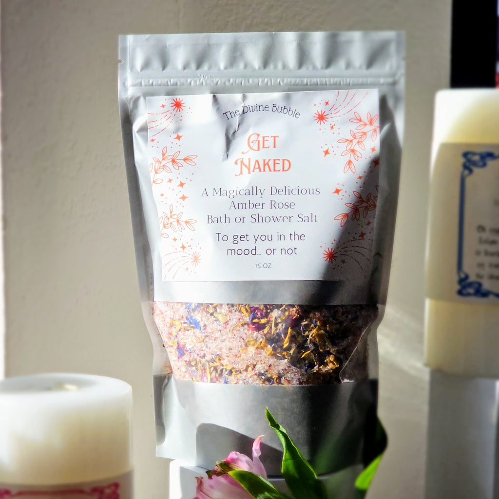 Get Naked 🌹🛀🚿 Amber Rose Bath or Shower Salt – The Divine Bubble  Metaphysical Boutique