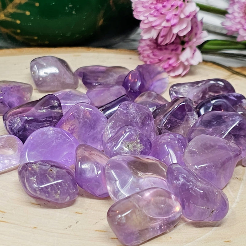 Amethyst Tumbled Stones 💜 Protection, freedom, and transformation