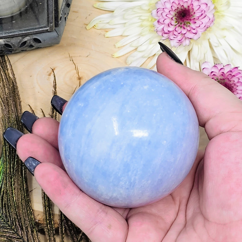 Blue Calcite Spheres - To Calm Your Frayed Nerves
