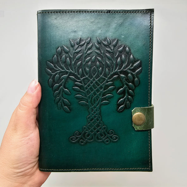 Embossed Leather Journal With Tree - A Sacred Space To Hold Your Truth