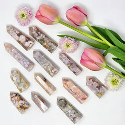 Flower Agate Mini Points - Find Courage & Life's Magic