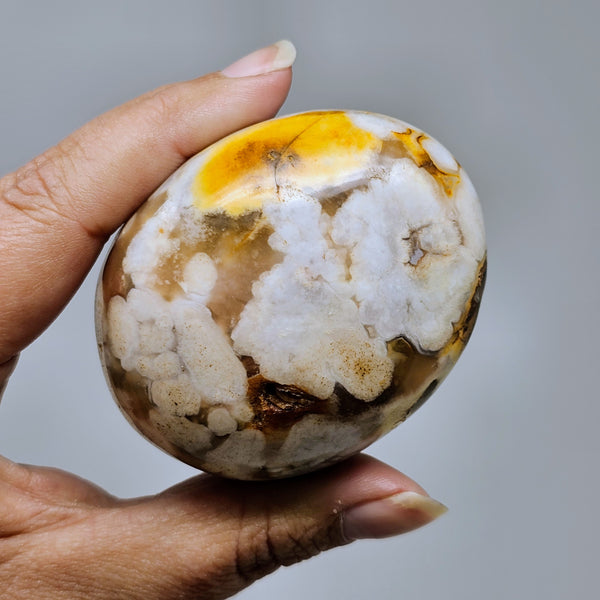 Flower Agate Palmstones - Embark On Your Journey With Confidence