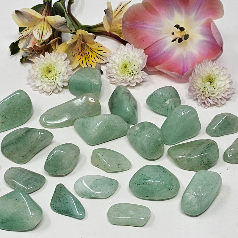 Green Aventurine Tumbled Stones - Manifests Success In All Parts Of Your Life