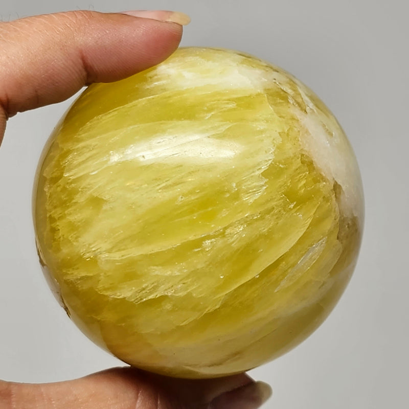 Lemon Calcite Sphere - Essential Healing On Every Level