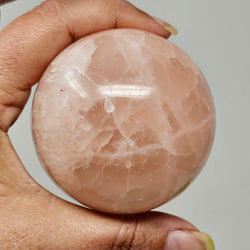 Rose Calcite Sphere - Say Goodbye To Self-Judgment