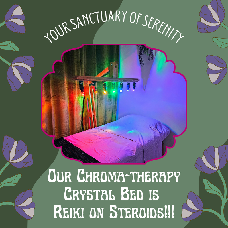 🌈 Chroma-Therapy Crystal Light Bed Session ✨ Choose 20,40, or 60 Minute Sessions!