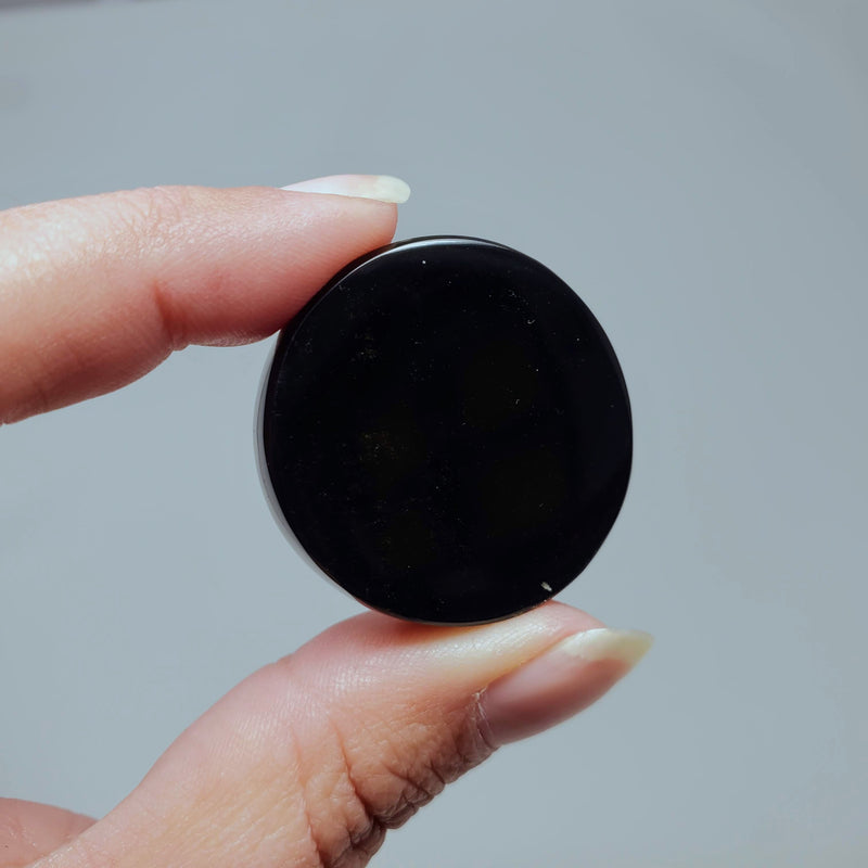 Black Obsidian Scrying Mirror - For Uncovering the Answers You Seek