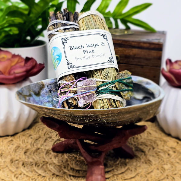 Black Sage & Pine Smudge Bundle - To Release Anger & Carry Your Prayers