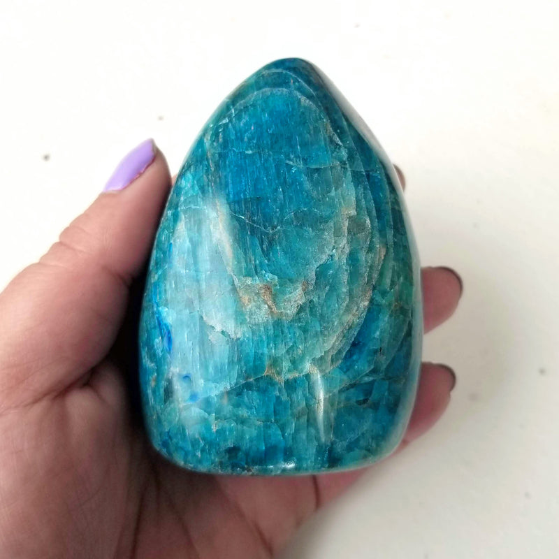Blue Apatite Mini Freeforms - Express Your Truth with Clarity