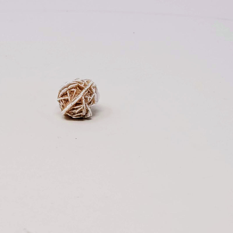 A single Desert Rose Selenite Baby Cluster on a white background