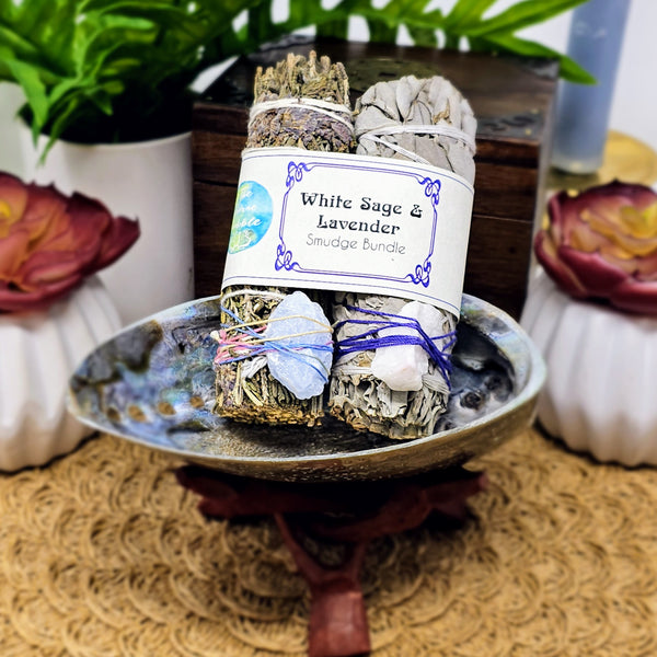 Lavender and White Sage Smudge Bundle - To Supports Wellness