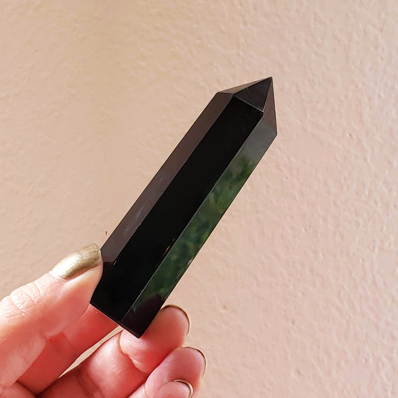 Black Obsidian Point - A Powerful Shield of Protection