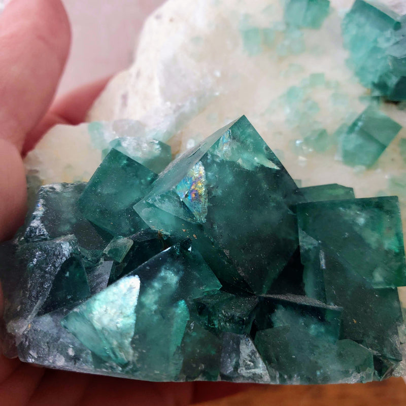 Green Fluorite Cubic Cluster to Lead You to Your Intended Path