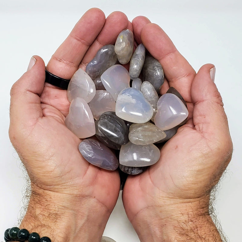 BLUE Rose Quartz Baby Hearts - To Reawaken Your Ability To Trust