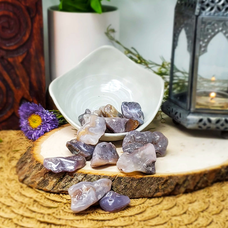 Blue Rose Quartz Tumbled Stones - To Soothe Your Stress