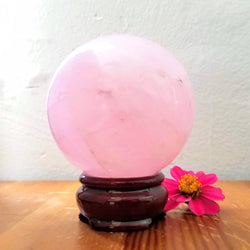 Rose Quartz Spheres - To Love Unconditionally