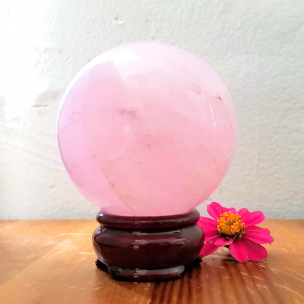 Rose Quartz Spheres - To Love Unconditionally