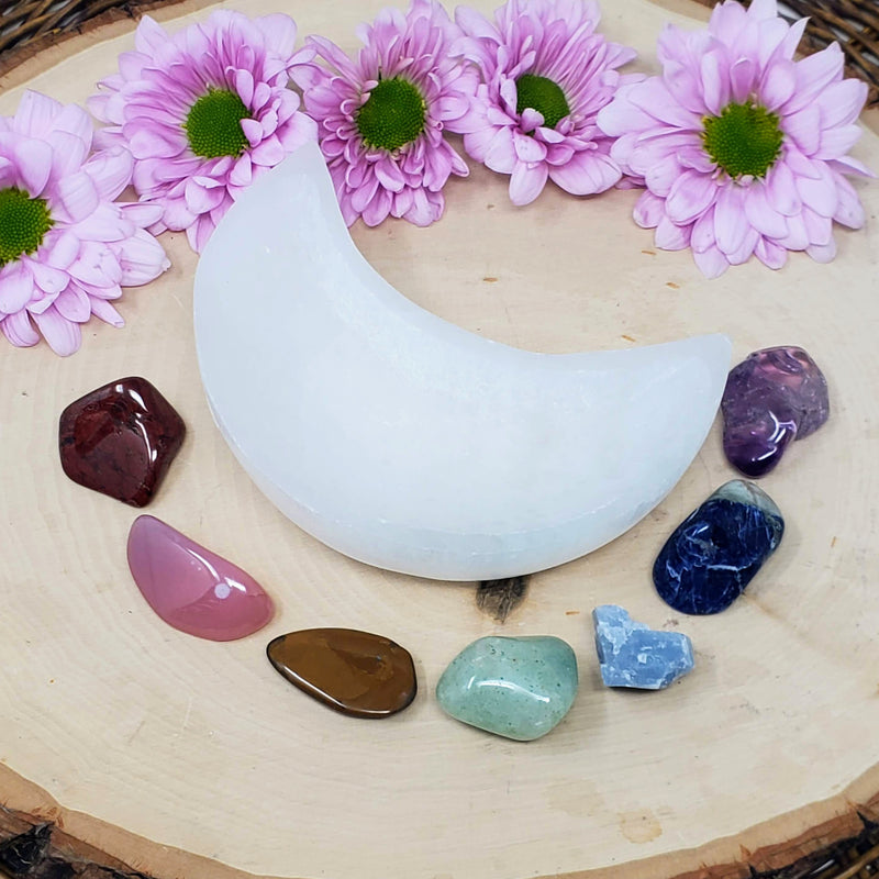 Selenite Moon Offering Bowl - For Clearing and Restoring the Energy of Crystals